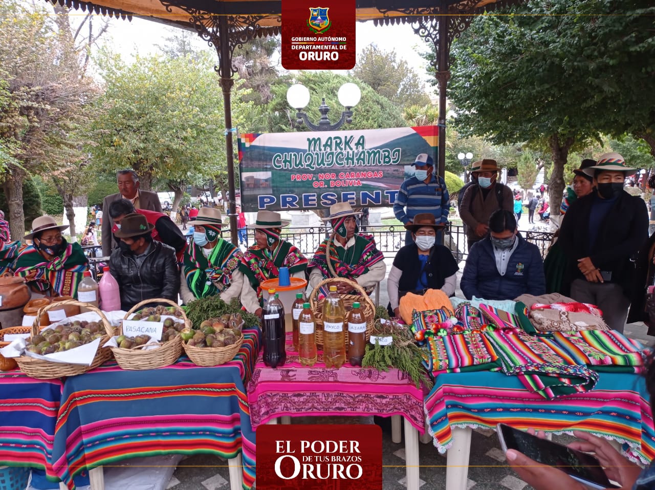 Conferencia de prensa feria de la pasakana chuquichambi marka