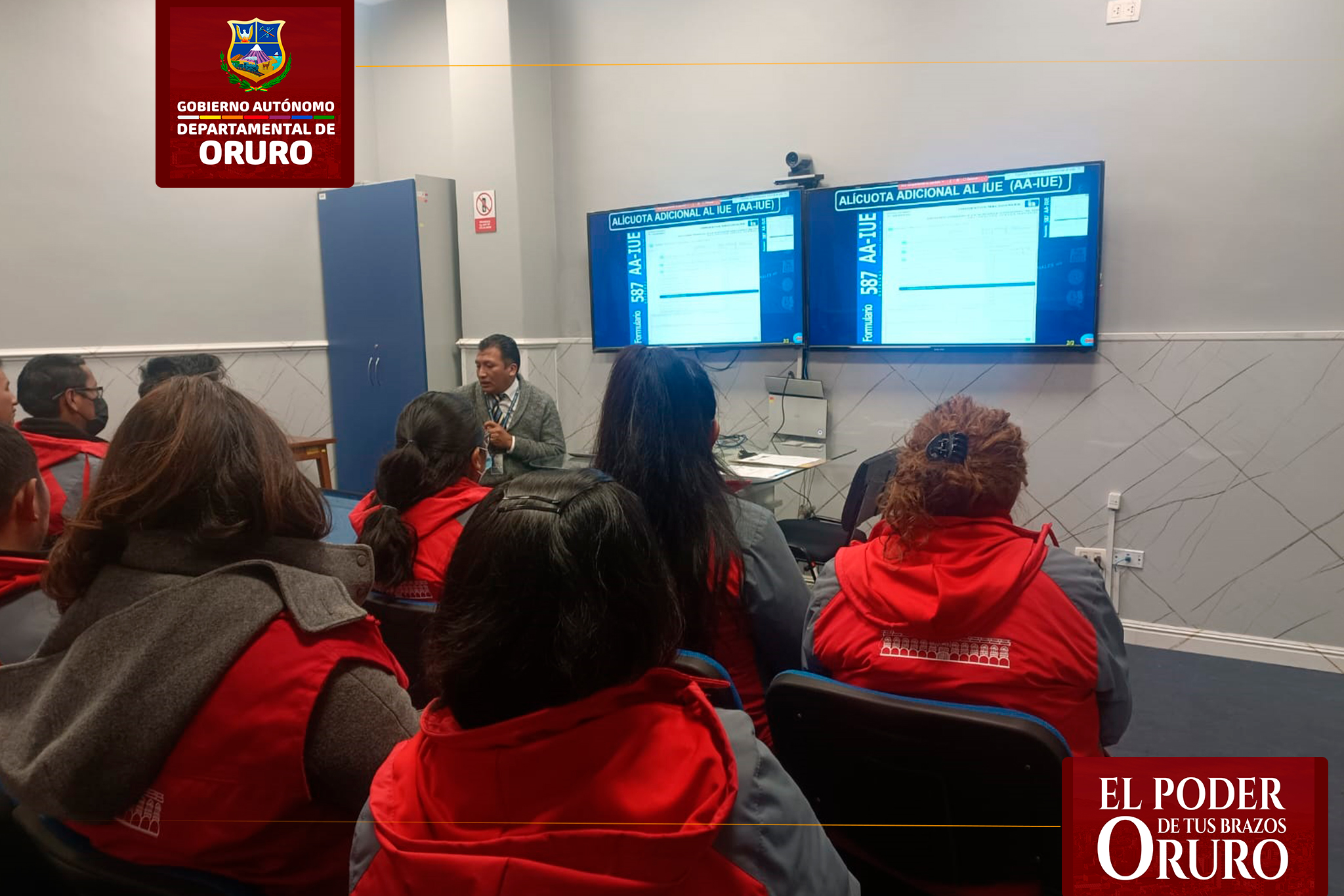 Capacitación por el personal del SIN- Regional Oruro al personal de la SD.M.M.R.E.  sobre el llenado de formularios relacionados con la regalías mineras.