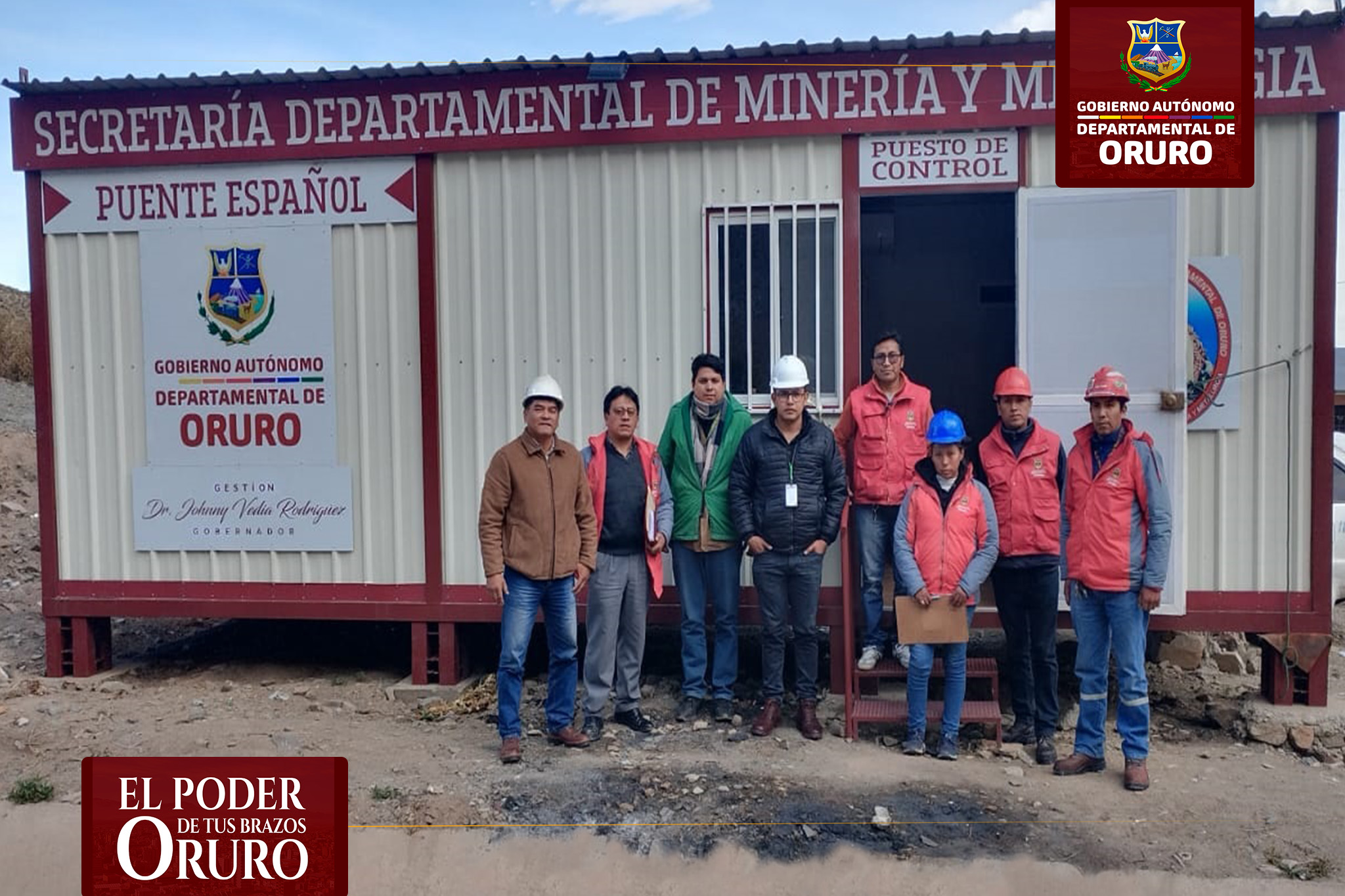 Visita de la delegación de la  SDMEH - GADBENI al puesto de control Puente Español
