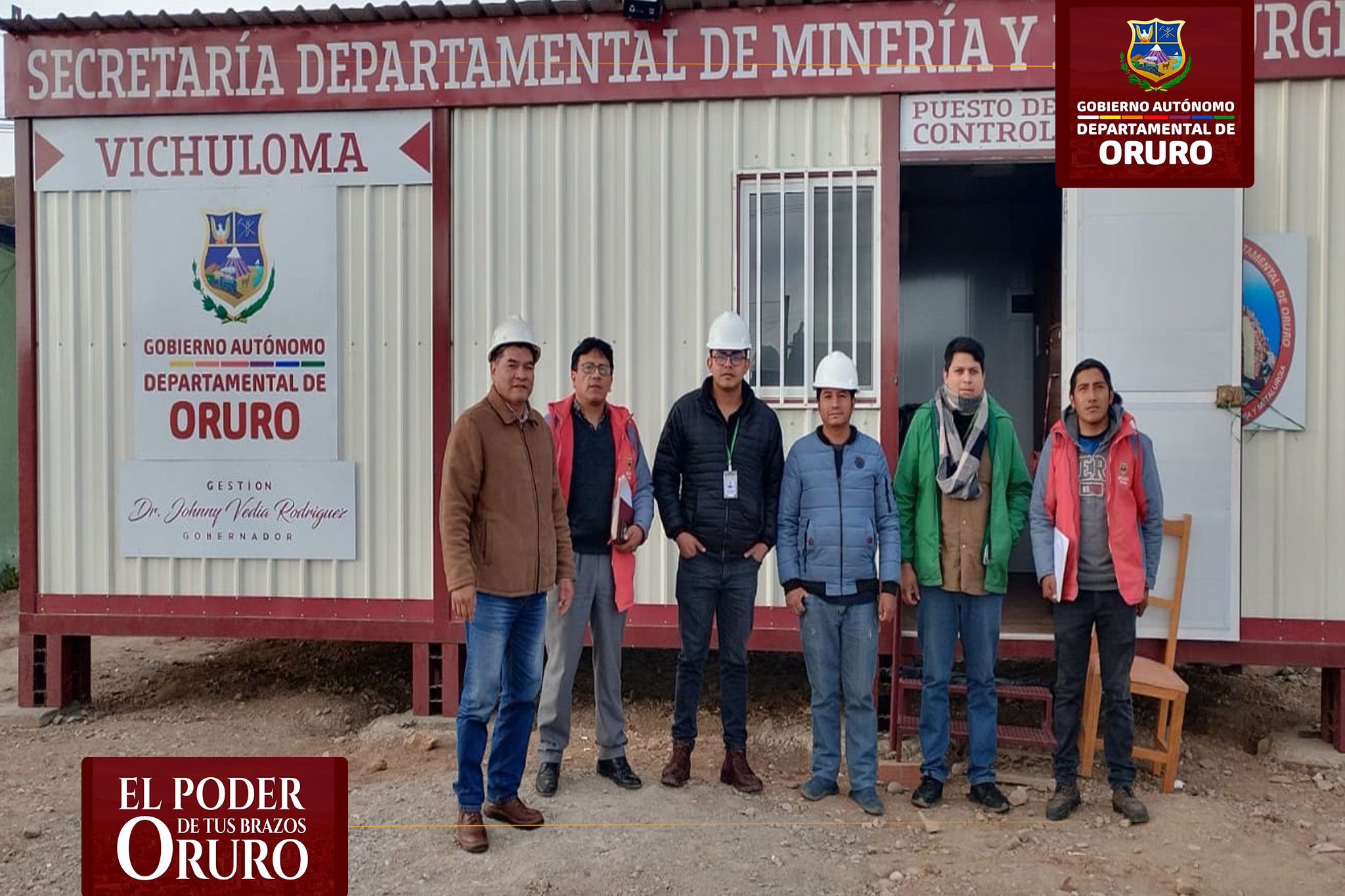Visita de la delegación de la  SDMEH - GADBENI al puesto de control de Vichuloma