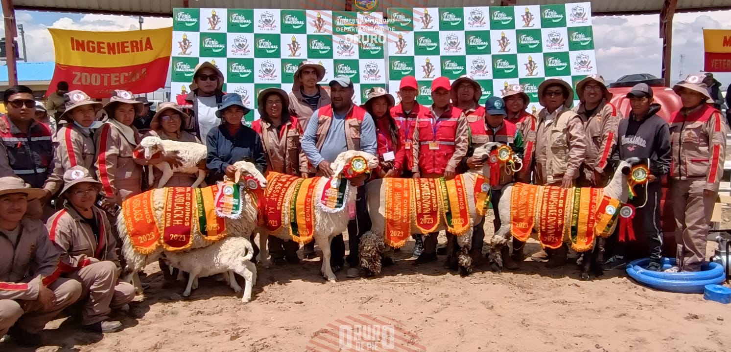 5ta Feria Nacional de Ovinos desarrollada en el municipio El Choro, actividad que conto con el respaldo del Gobierno Autónomo Departamental de Oruro, a través de la Secretaria Departamental de Desarrollo Productivo e Industria.